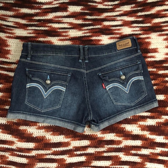 Y2K Grunge Micro Mini Baddie Hot Pants Low Rise Jeans Denim Booty Short Shorts - Picture 1 of 8